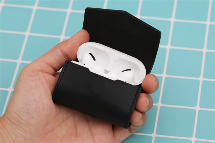Túi đựng AirPods Pro Nhựa dẻo PU kèm móc JM PL07 Màu Đen
