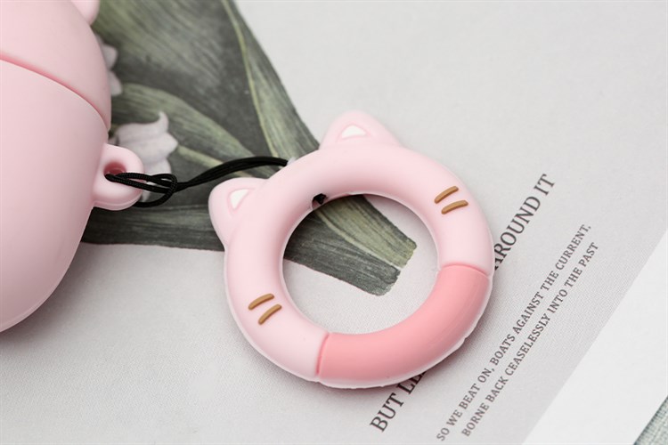 Túi đựng AirPods Pro Silicone kèm móc JM PR04 Màu Hồng