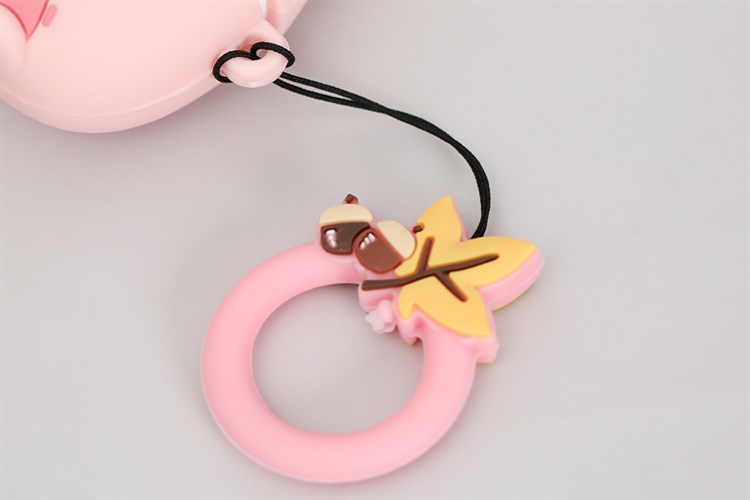 Túi đựng AirPods Pro Silicone kèm móc JM SK03 Màu Hồng