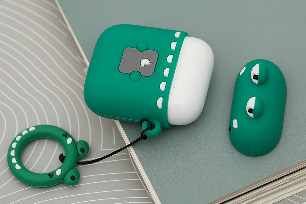 Túi đựng AirPods 1 & 2 Silicone kèm móc JM FR03 - 4