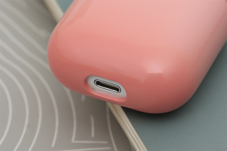 Túi đựng AirPods 1 & 2 Nhựa cứng JM PD03 Màu Hồng