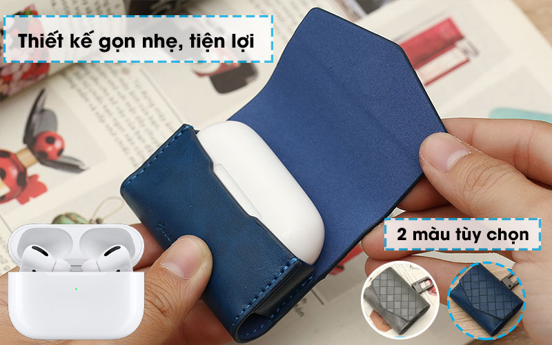 Túi đựng AirPods Pro Nhựa dẻo PU kèm móc JM PL03 - Thiết kế Túi đựng AirPods Pro Nhựa dẻo PU kèm móc JM PL03 - Thiết kế