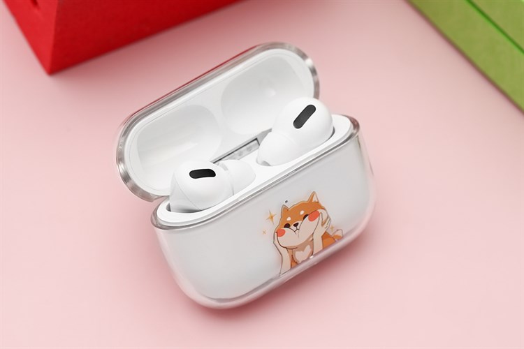 Túi đựng AirPods Pro Nhựa cứng trong JM PD01 Màu Trắng - Vàng