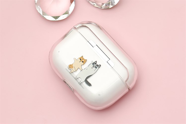 Túi đựng AirPods Pro Nhựa cứng trong JM PD01 Màu Trắng