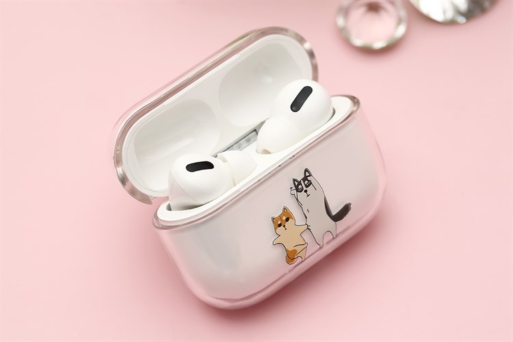 Túi đựng AirPods Pro Nhựa cứng trong JM PD01 Màu Trắng