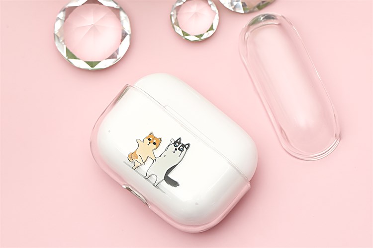 Túi đựng AirPods Pro Nhựa cứng trong JM PD01 Màu Trắng