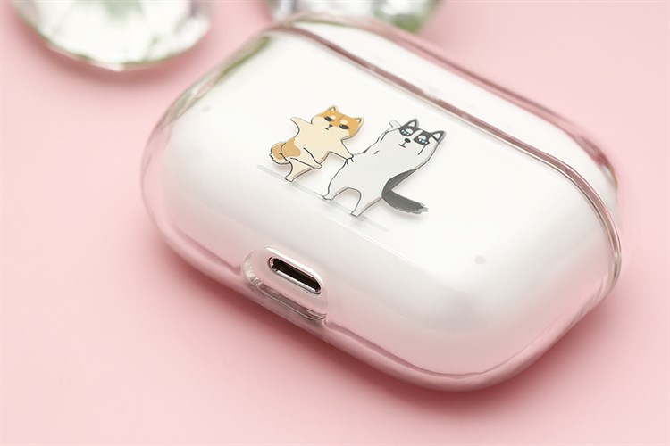 Túi đựng AirPods Pro Nhựa cứng trong JM PD01 Màu Trắng