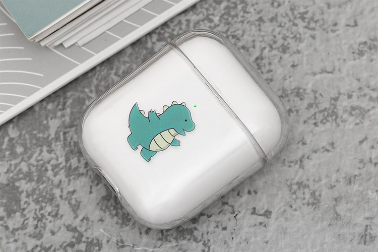 Túi đựng AirPods 1 & 2 Nhựa cứng trong JM PD01 Màu Trắng