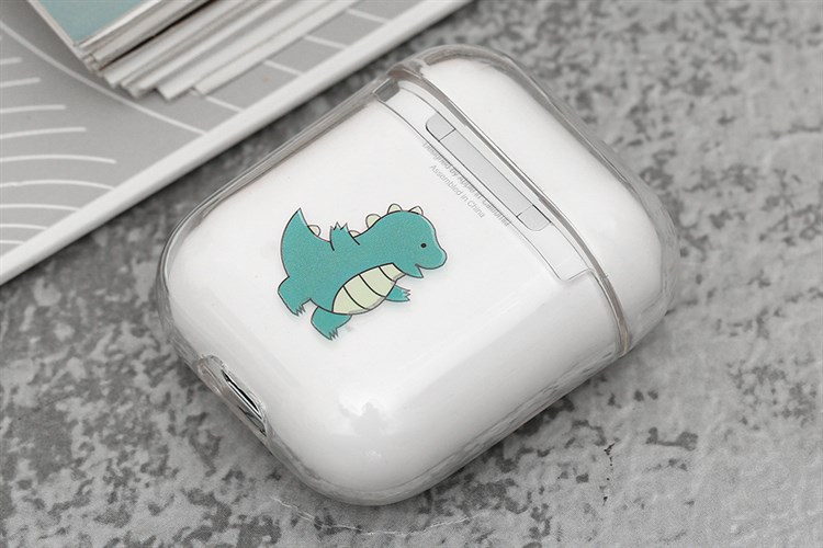 Túi đựng AirPods 1 & 2 Nhựa cứng trong JM PD01 Màu Trắng