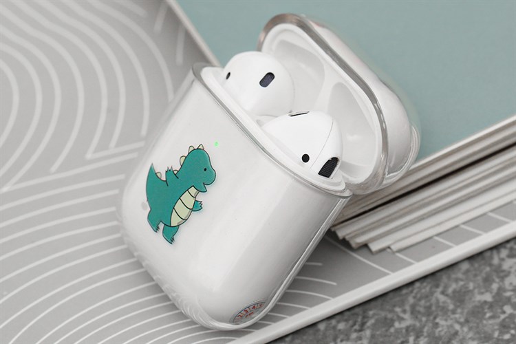 Túi đựng AirPods 1 & 2 Nhựa cứng trong JM PD01 Màu Trắng
