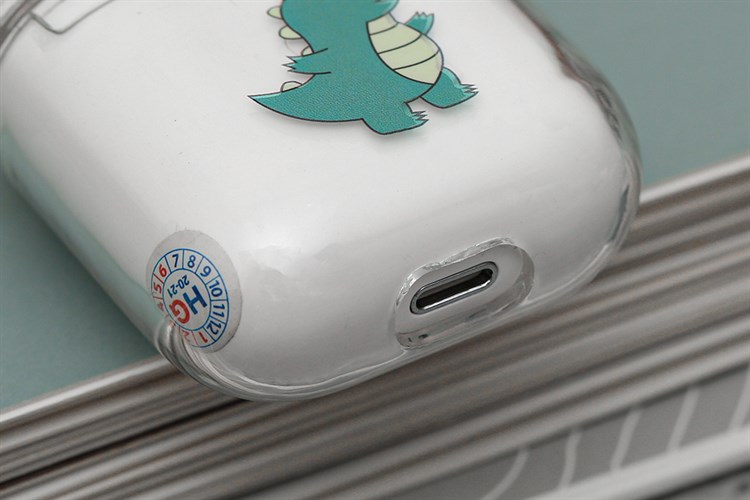 Túi đựng AirPods 1 & 2 Nhựa cứng trong JM PD01 Màu Trắng