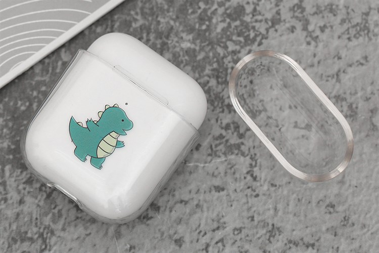 Túi đựng AirPods 1 & 2 Nhựa cứng trong JM PD01 Màu Trắng
