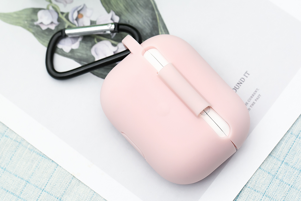 Túi đựng AirPods Pro Nhựa dẻo kèm móc JM AP02 - 2