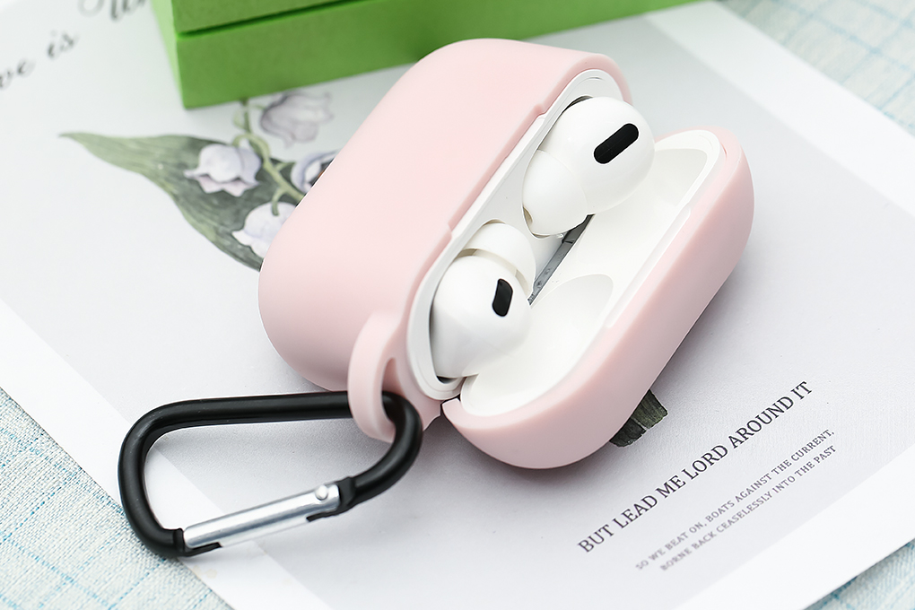 Túi đựng AirPods Pro Nhựa dẻo kèm móc JM AP02 - 3