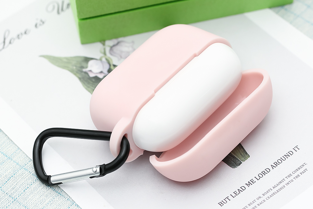 Túi đựng AirPods Pro Nhựa dẻo kèm móc JM AP02 - 4