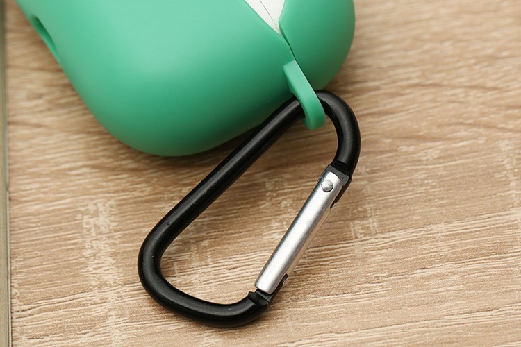 Túi đựng AirPods Pro Nhựa dẻo TPU kèm móc JM SN12 Màu Xanh lá đậm