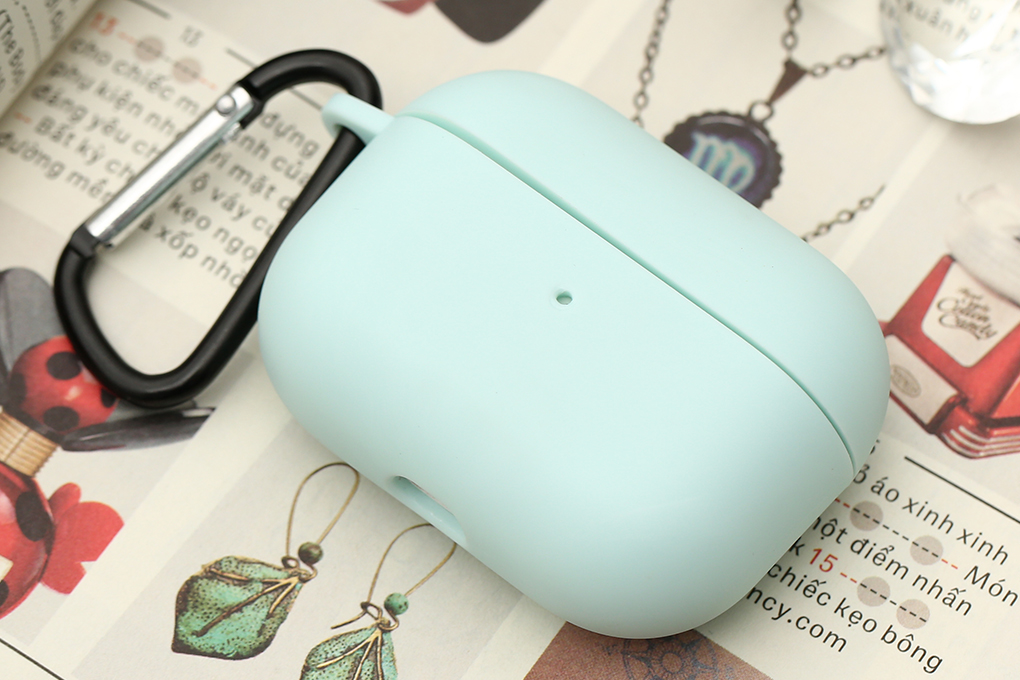 Túi đựng AirPods Pro Nhựa dẻo TPU kèm móc JM SN12