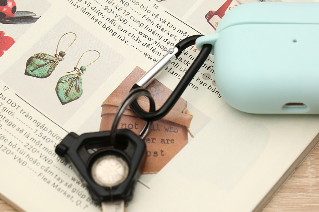 Túi đựng AirPods Pro Nhựa dẻo TPU kèm móc JM SN12 - 8
