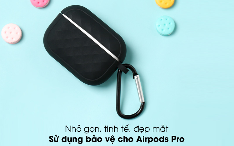 Nhỏ gọn, đẹp mắt - Túi đựng Airpods Pro Nhựa dẻo Silicone NAP07
