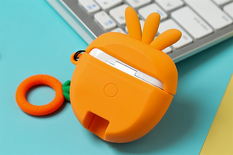 Túi đựng Airpods Pro Nhựa dẻo Carton JM Màu Cam