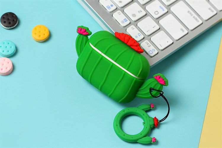 Túi đựng Airpods Pro Nhựa dẻo Carton JM Màu Xanh lá