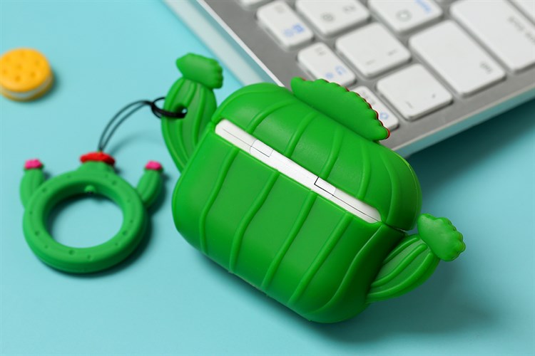 Túi đựng Airpods Pro Nhựa dẻo Carton JM Màu Xanh lá