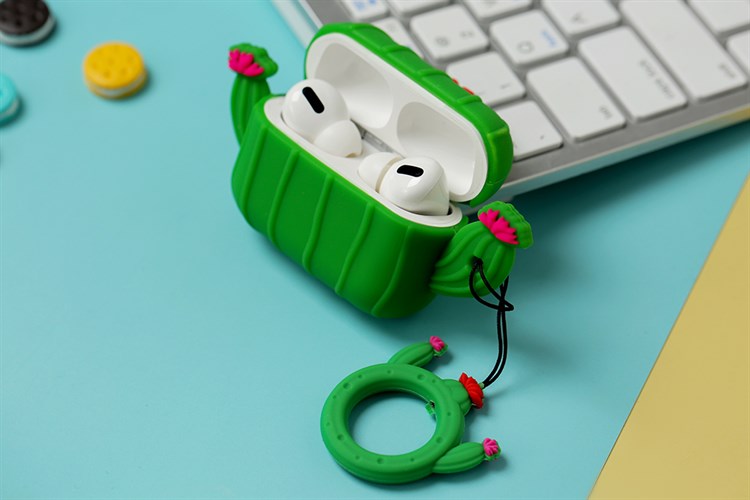 Túi đựng Airpods Pro Nhựa dẻo Carton JM Màu Xanh lá