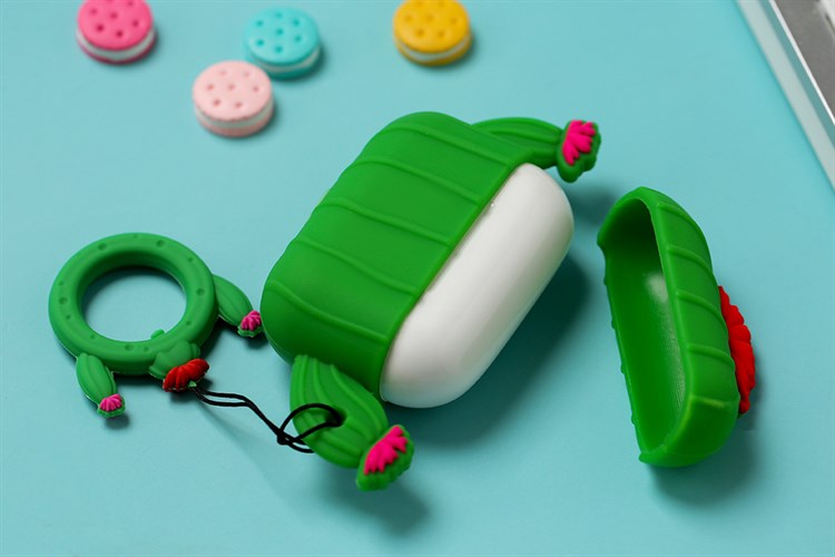 Túi đựng Airpods Pro Nhựa dẻo Carton JM Màu Xanh lá