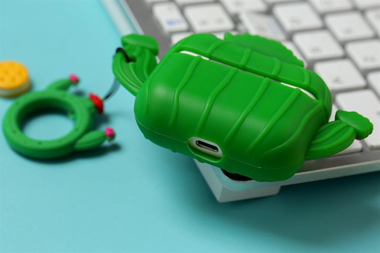 Túi đựng Airpods Pro Nhựa dẻo Carton JM Màu Xanh lá