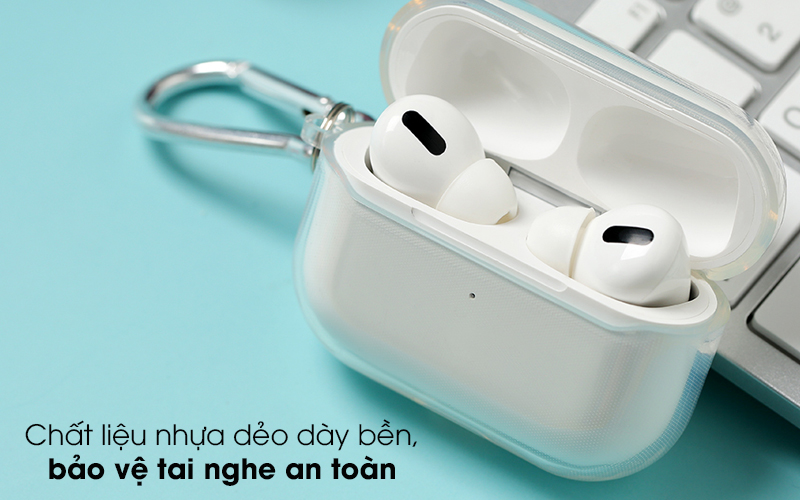 Túi đựng Airpods Pro Nhựa dẻo Transparent TPU JM - Chất liệu nhựa dẻo chắc chắn, duy trì độ mới lâu Túi đựng Airpods Pro Nhựa dẻo Transparent TPU JM - Chất liệu nhựa dẻo chắc chắn, duy trì độ mới lâu