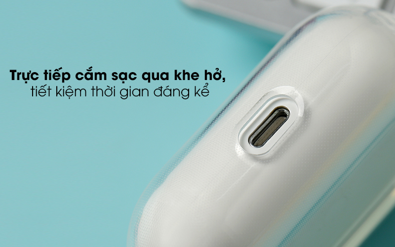 Túi đựng Airpods Pro Nhựa dẻo Transparent TPU JM - Sạc pin dễ dàng khi có thể trực tiếp kết nối dây cáp qua khe cắm sạc Túi đựng Airpods Pro Nhựa dẻo Transparent TPU JM - Sạc pin dễ dàng khi có thể trực tiếp kết nối dây cáp qua khe cắm sạc