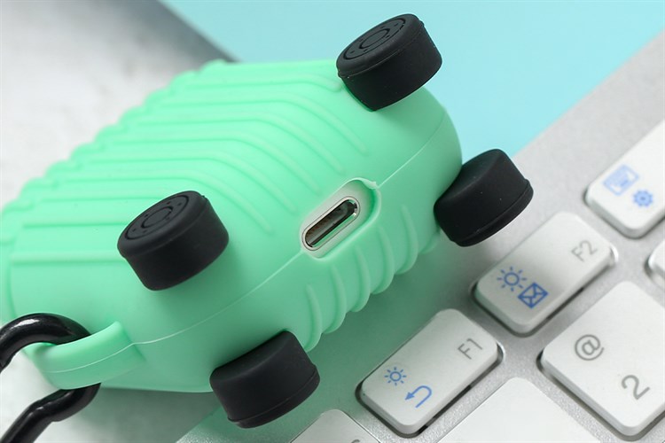 Túi đựng Airpods 1 & 2 Nhựa dẻo Luggage JM Màu Xanh lá