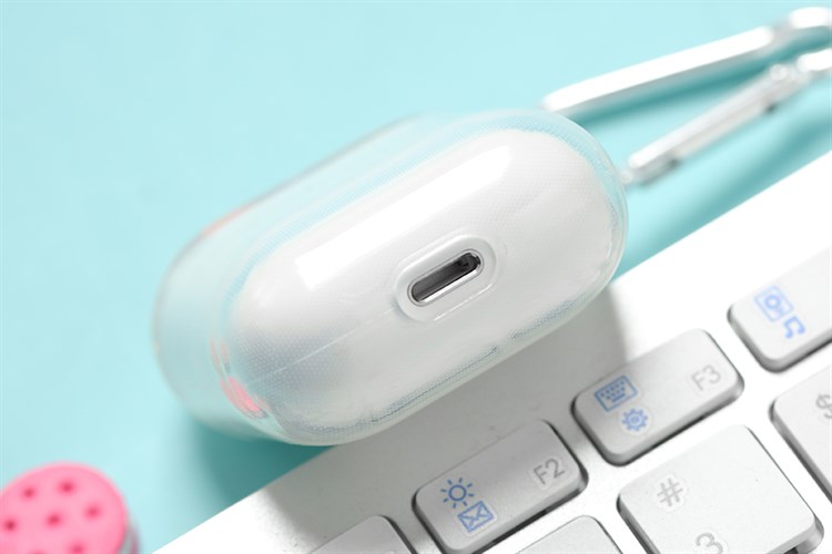 Túi đựng Airpods 1 & 2 Nhựa dẻo Transparent TPU JM Màu Trắng