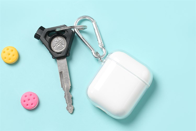 Túi đựng Airpods 1 & 2 Nhựa dẻo Transparent TPU JM Màu Trắng