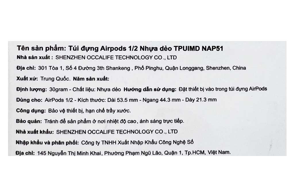 Túi đựng Airpods 1 & 2 Nhựa dẻo TPUIMD NAP51 - 7