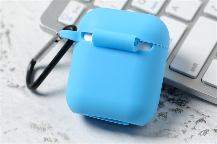 Túi đựng Airpods 1 & 2 Nhựa dẻo OSMIA CK-AP002 Màu Xanh dương nhạt