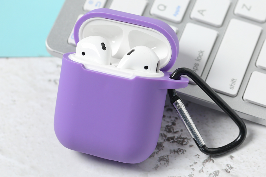 Túi đựng Airpods 1 & 2 Nhựa dẻo OSMIA CK-AP002 Màu Tím