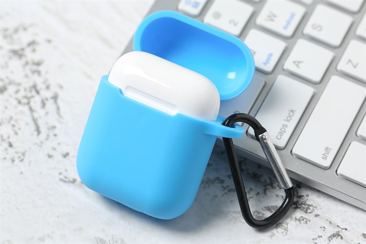 Túi đựng Airpods 1 & 2 Nhựa dẻo OSMIA CK-AP002 Màu Xanh dương nhạt