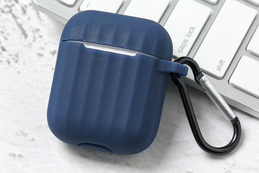 Túi đựng Airpods 1 & 2 nhựa dẻo TPU OSMIA CK-F048 Màu Xanh Navy