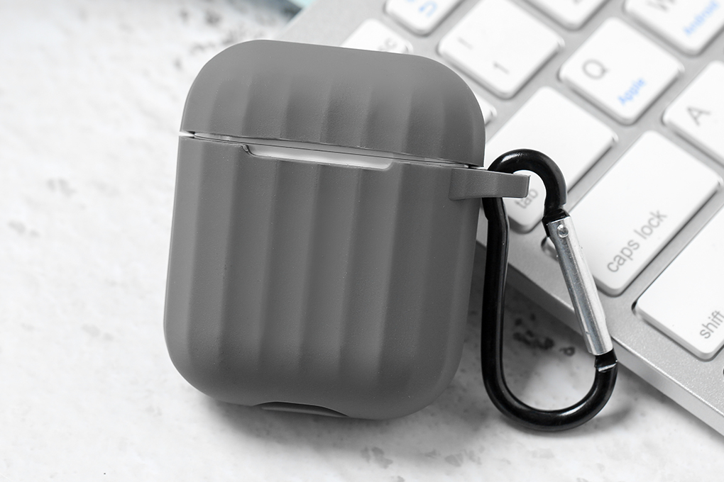Túi đựng Airpods 1 & 2 nhựa dẻo TPU OSMIA CK-F048 Màu Xám