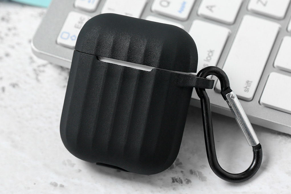 Túi đựng Airpods 1 & 2 nhựa dẻo TPU OSMIA CK-F048 Màu Đen