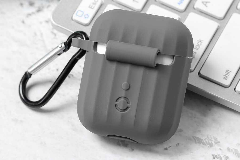 Túi đựng Airpods 1 & 2 nhựa dẻo TPU OSMIA CK-F048 Màu Xám