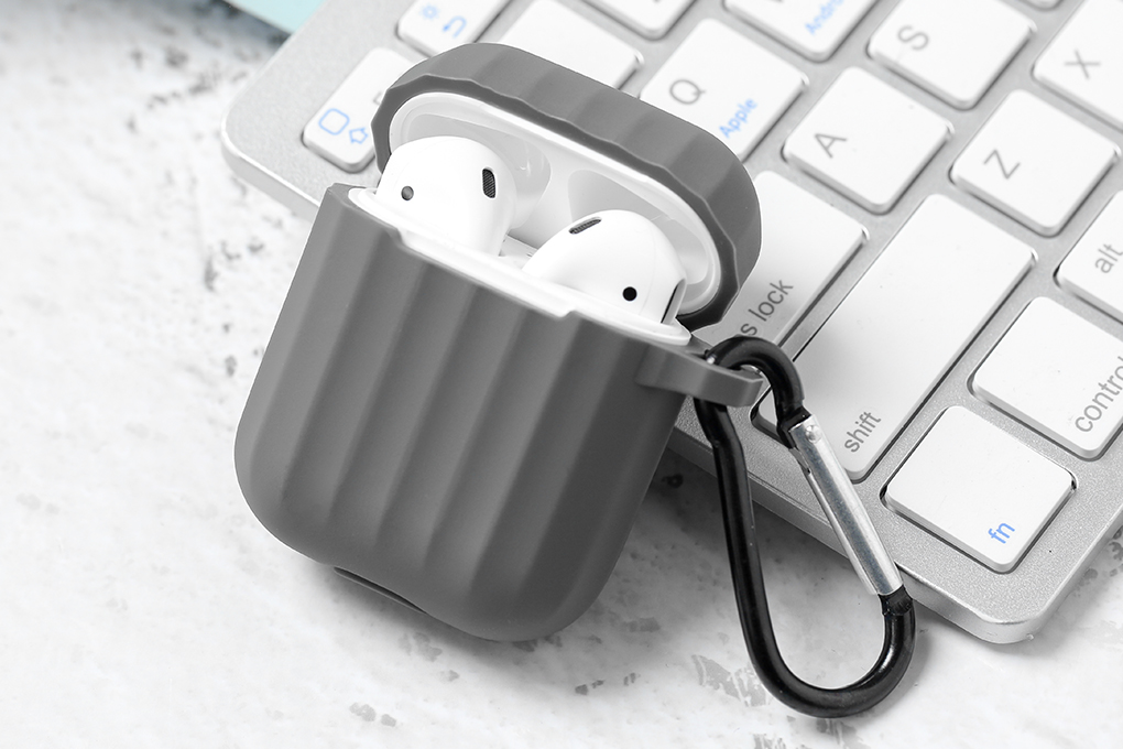 Túi đựng Airpods 1 & 2 nhựa dẻo TPU OSMIA CK-F048 Màu Xám