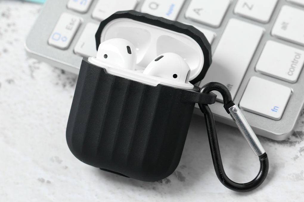Túi đựng Airpods 1 & 2 nhựa dẻo TPU OSMIA CK-F048 Màu Đen