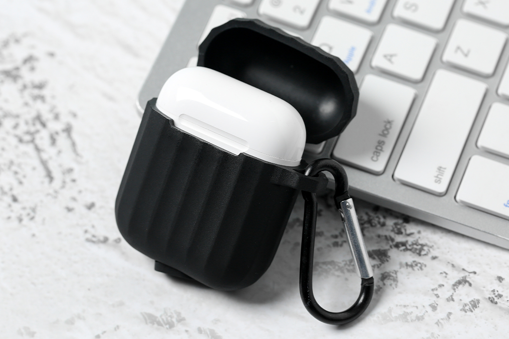 Túi đựng Airpods 1 & 2 nhựa dẻo TPU OSMIA CK-F048 Màu Đen
