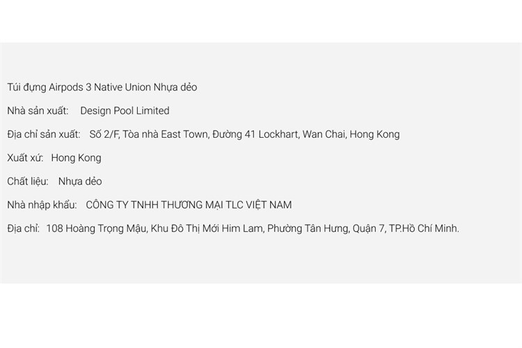 Túi đựng Airpods 3 Native Union Nhựa dẻo Màu Hồng đào