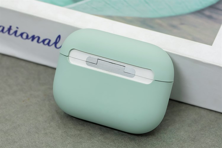 Túi đựng AirPods Pro UniQ Silicone Lino Hybrid Xanh mint Màu Xanh mint