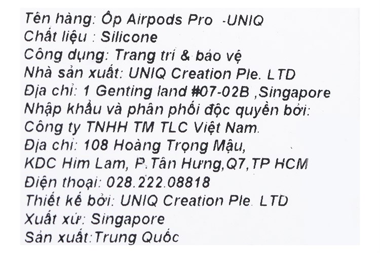 Túi đựng AirPods Pro UniQ Silicone Lino Hybrid Xanh mint Màu Xanh mint