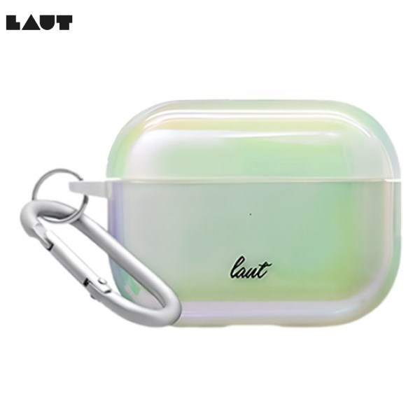 Túi đựng AirPods Pro 2 Nhựa cứng LAUT HOLO Hồng đào nhạt