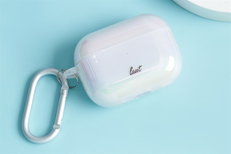 Túi đựng AirPods Pro 2 Nhựa cứng LAUT HOLO Hồng đào nhạt Màu Hồng nhạt